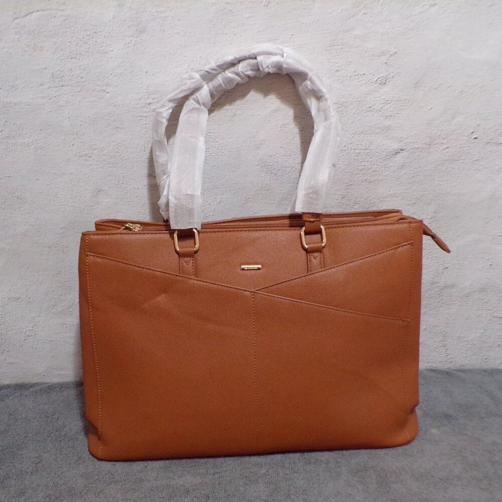 Lovevook Laptop‎ Briefcase Shoulder Bag WB147628LK Brown Gold Key Holder New